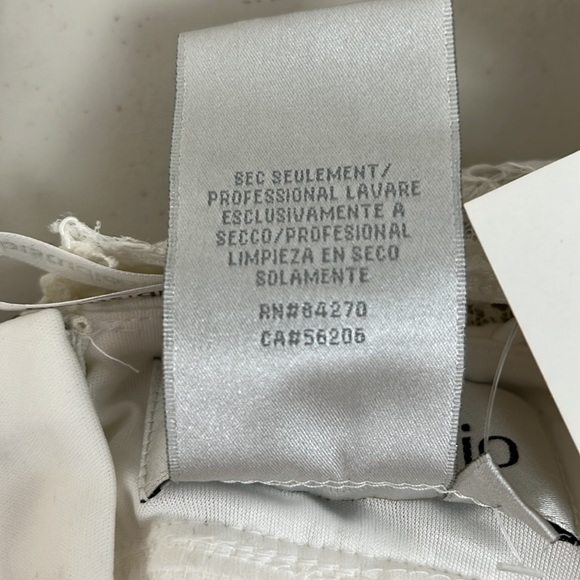 DB Studio (David’s Bridal) All Over Lace knee length dress cap sleeve in Ivory 2 - Picture 9 of 12